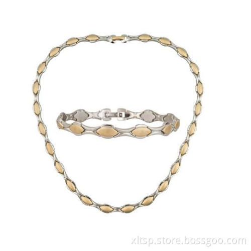 India wholesales gold stainless steel statement chain necklace